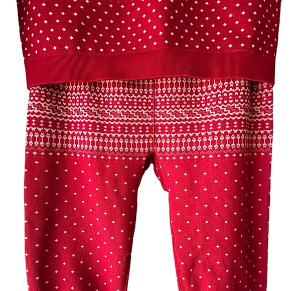 FABLETICS | NWOT FAIR ISLE HOLLY SET HIGH WAIST SEAMLESS LEGGINGS & TOP | MEDIUM - Picture 3 of 16